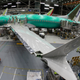 A Boeing 737 MAX 8 jet being assembled at a company facility in Renton, Washington, on March 27, 2019.